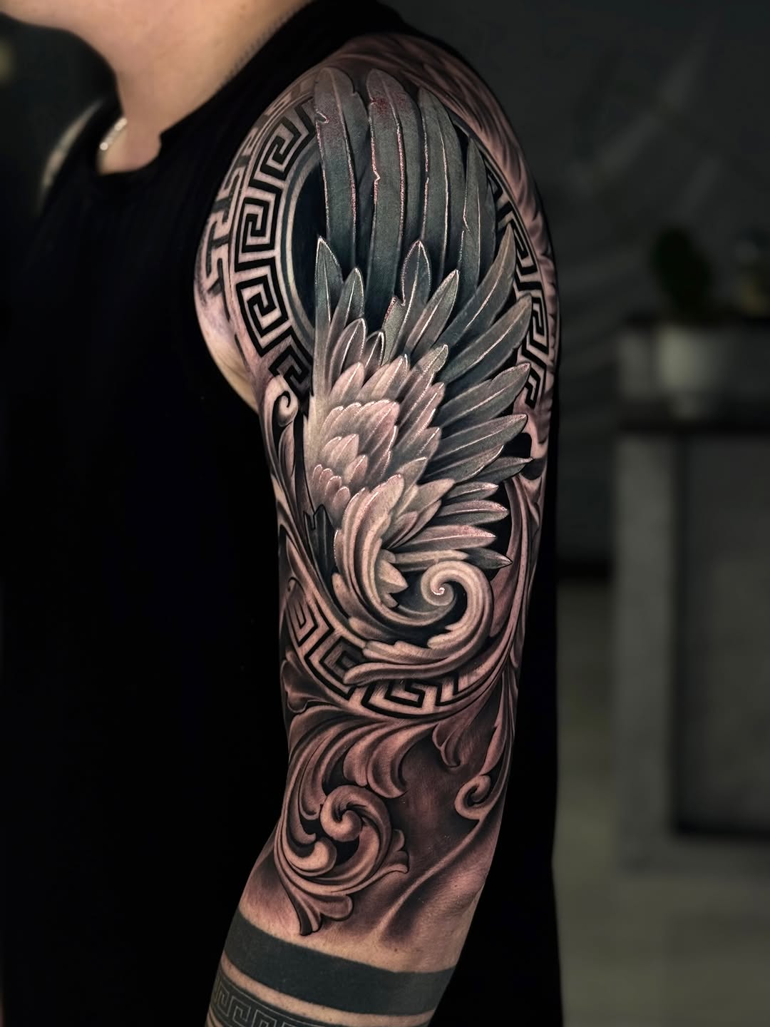 Tattoo by @mr.tea0801 — realism, black_and_grey