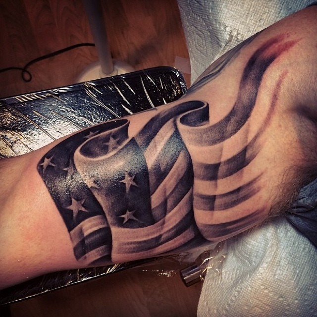 Tattoo by @tattoosbytj617 — black_and_grey, realism