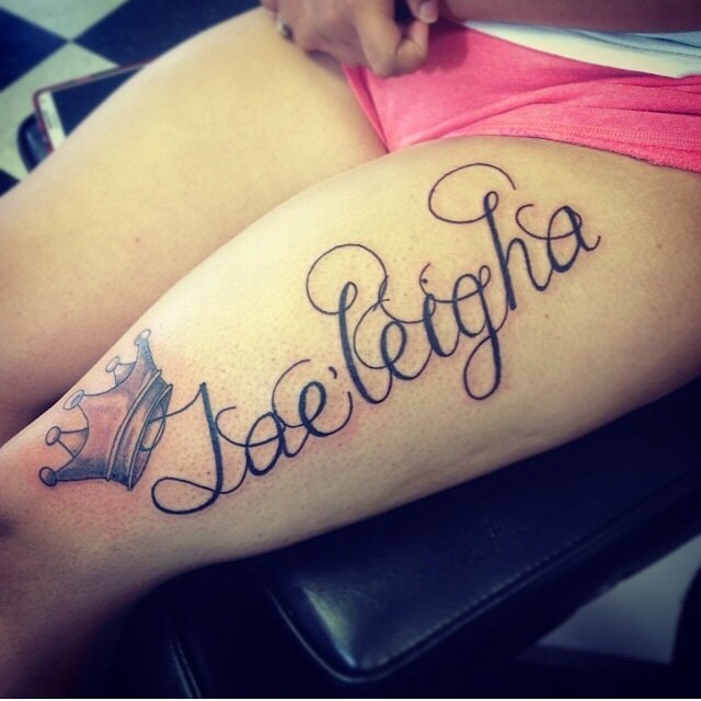 Tattoo by @dna_tattoo — lettering_script, black_and_grey