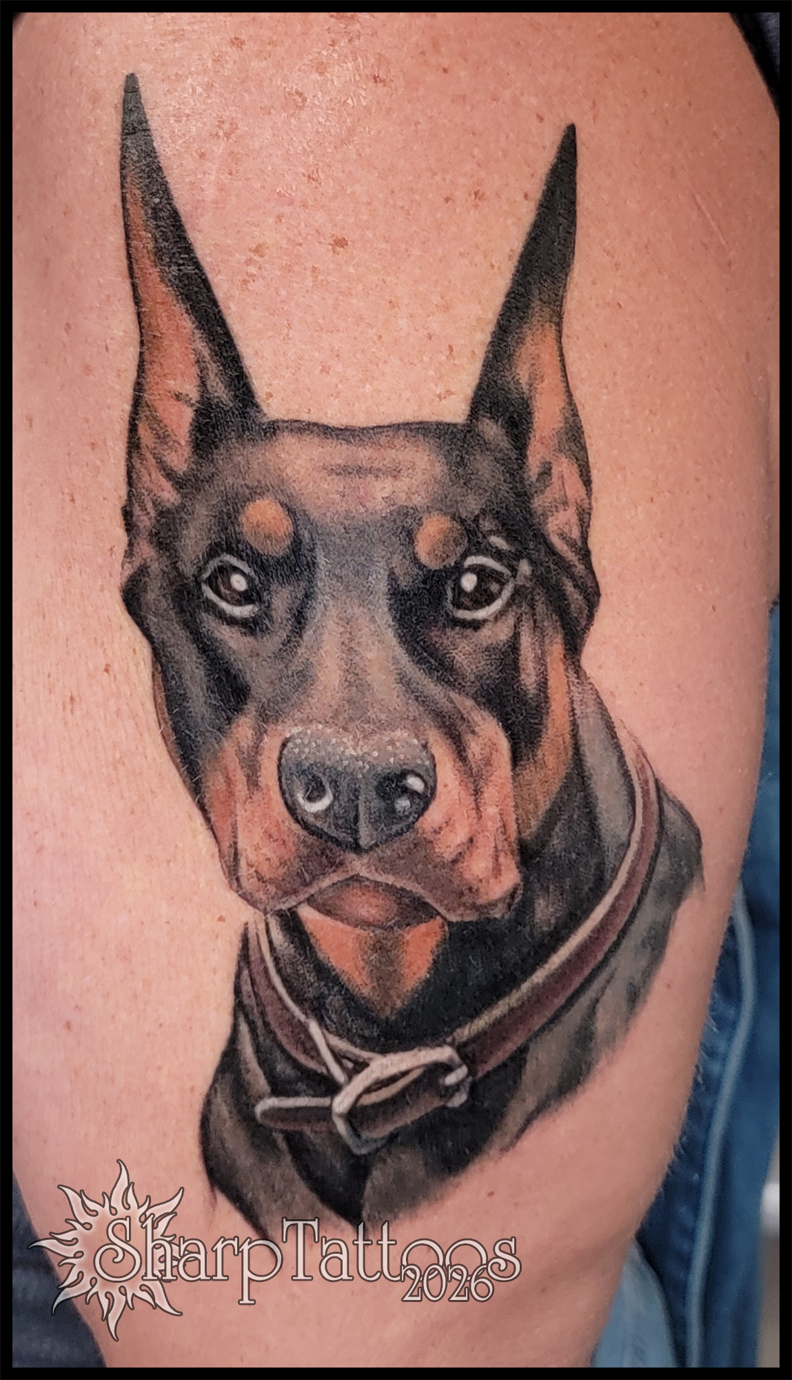 Tattoo by @sharptattoos — realism, black_and_grey