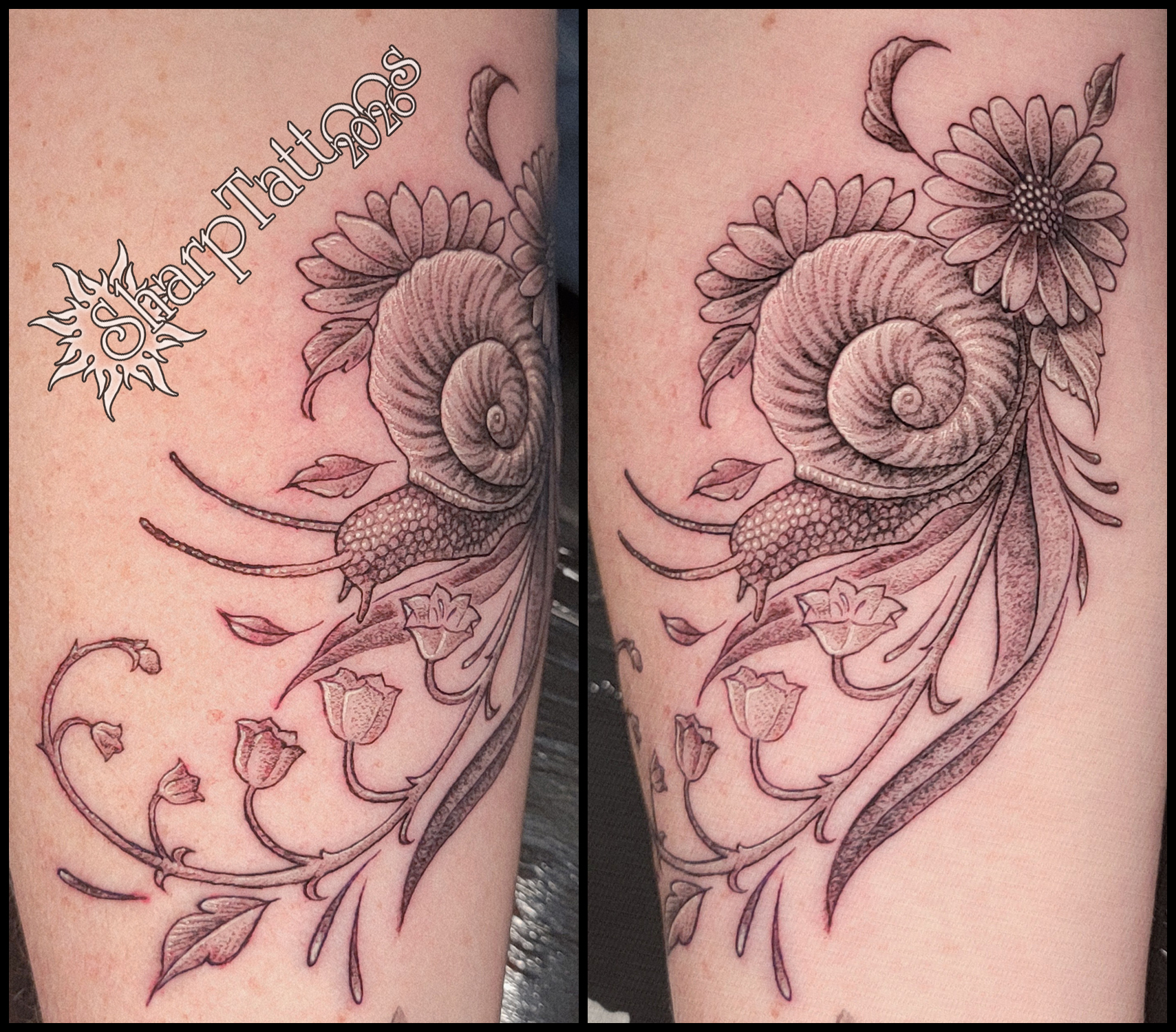 Tattoo by @sharptattoos — realism, black_and_grey