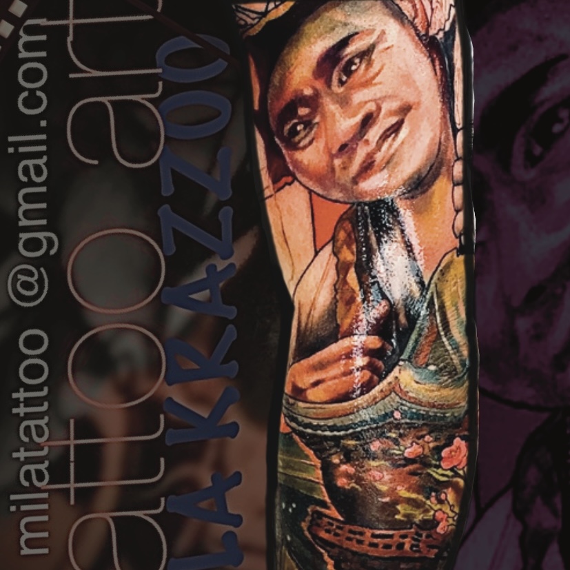 Tattoo by @milatattooriga — realism, black_and_grey