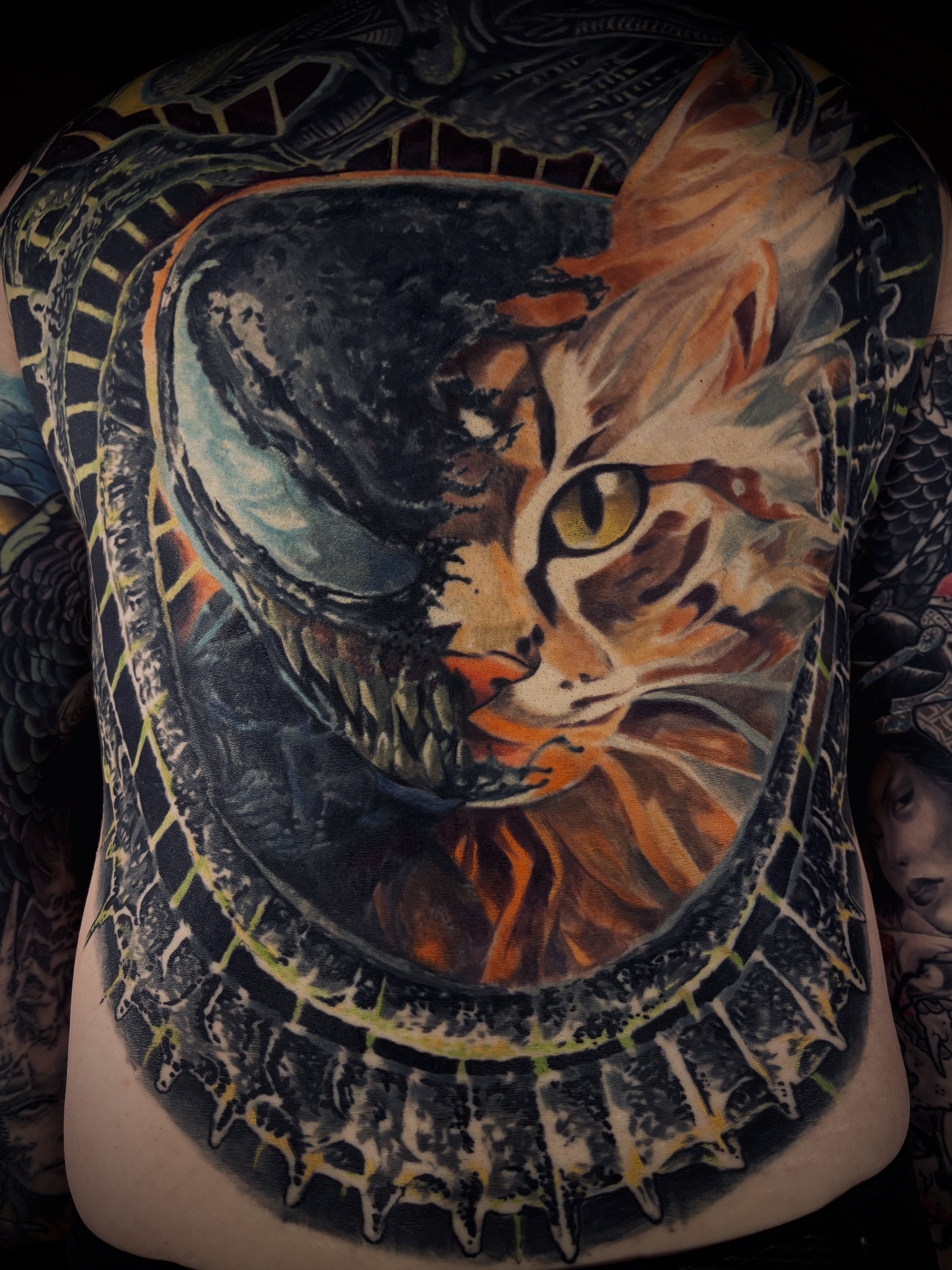 Tattoo by @milatattooriga — realism, blackwork