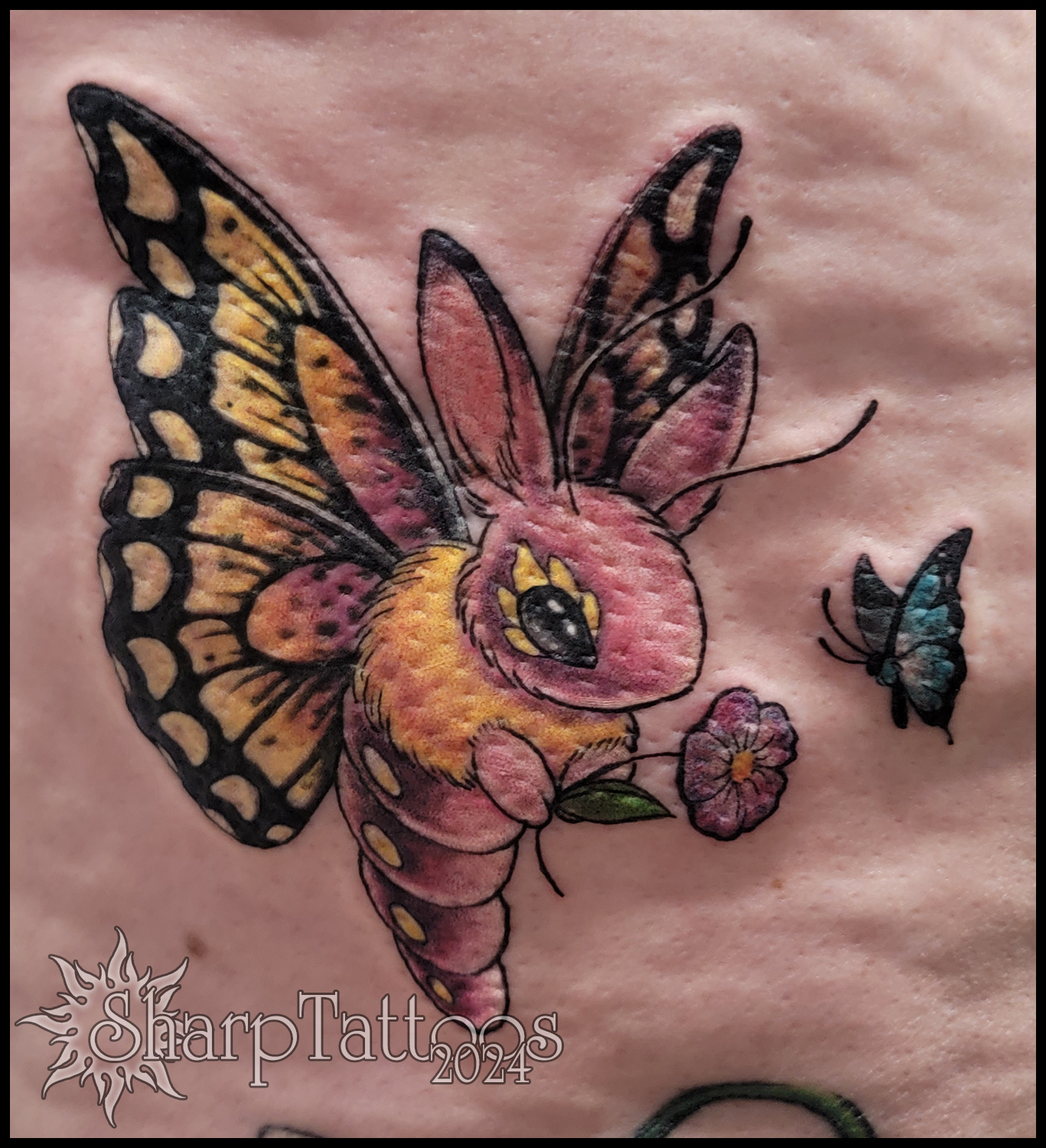 Tattoo by @sharptattoos — new_school, illustrative