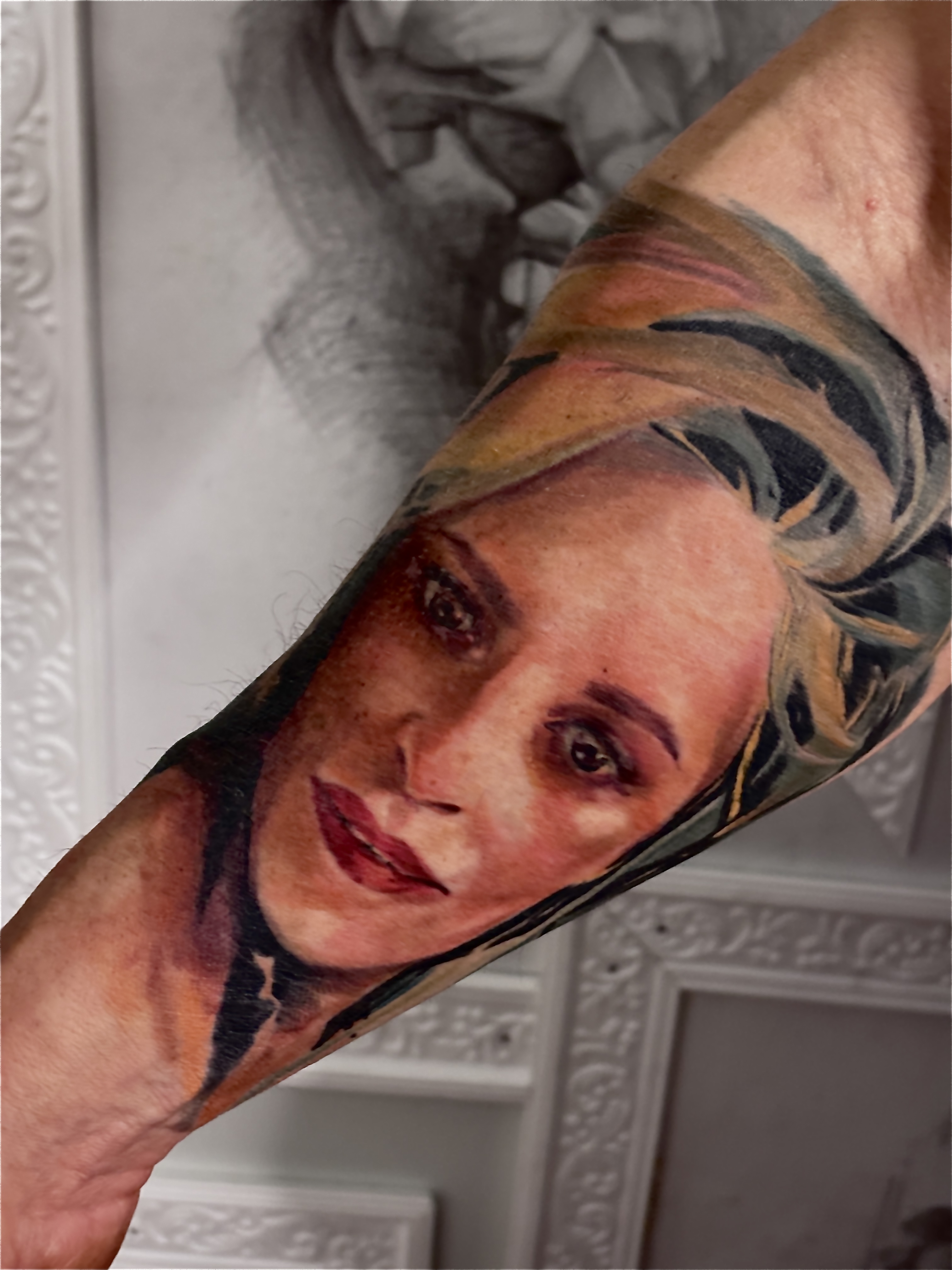 Tattoo by @milatattooriga — realism, black_and_grey