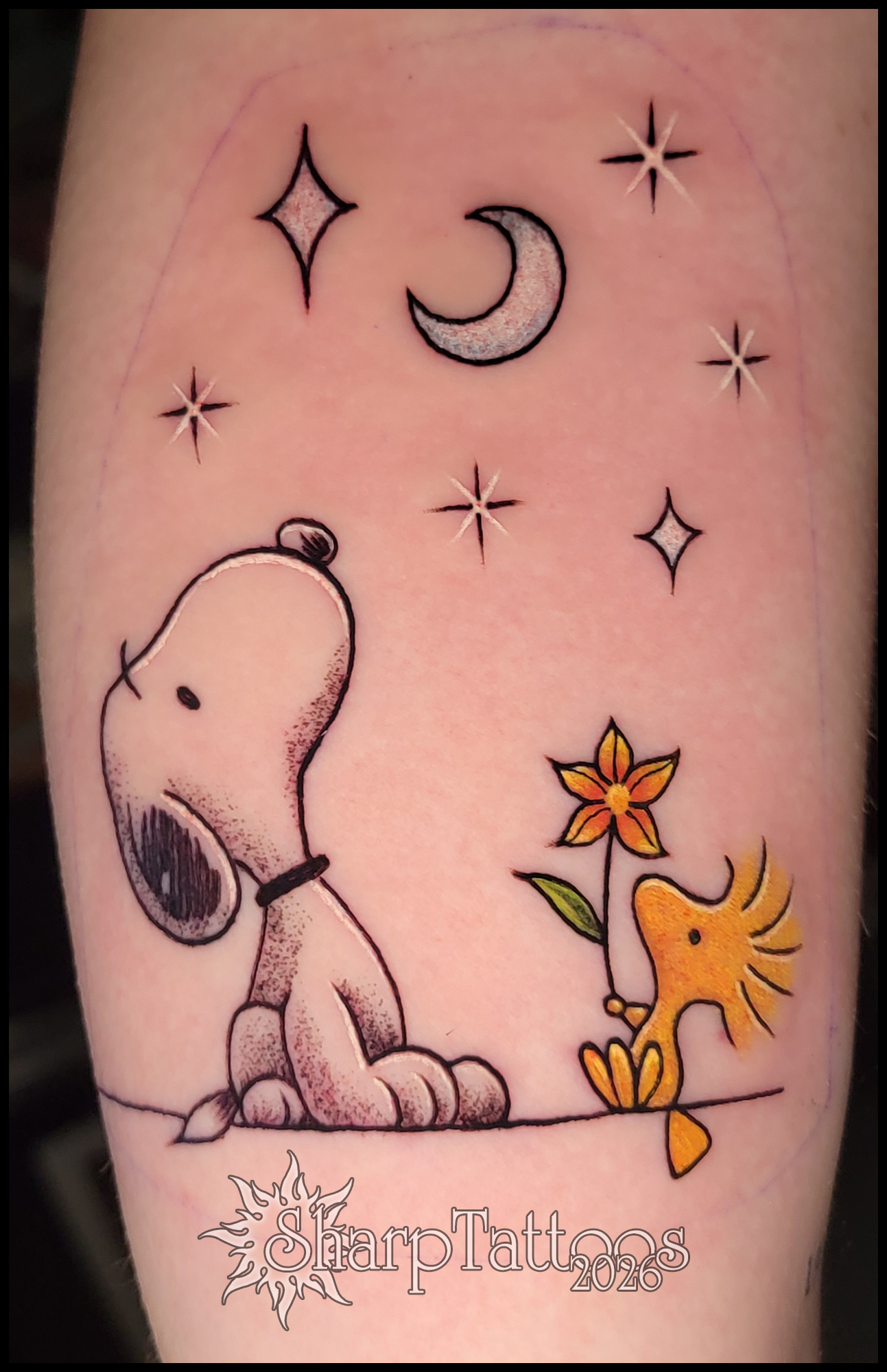 Tattoo by @sharptattoos — anime, fine_line