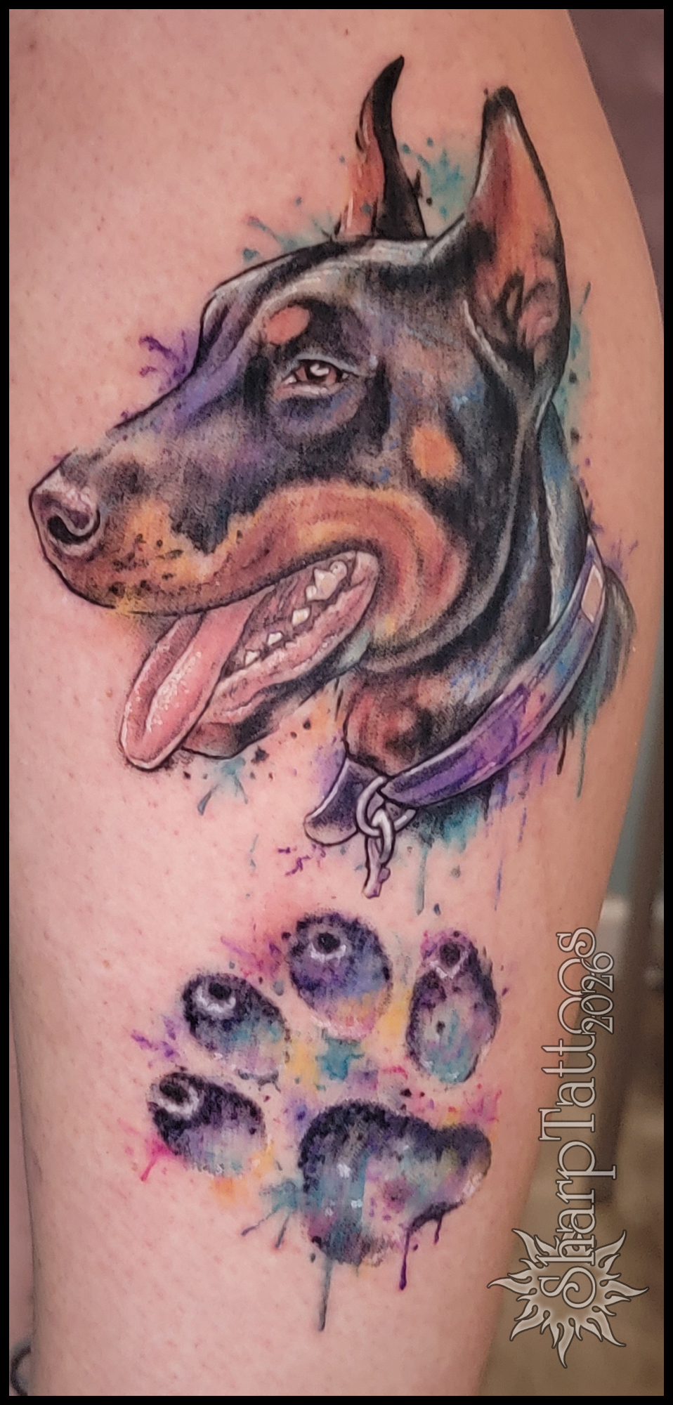 Tattoo by @sharptattoos — realism, watercolor