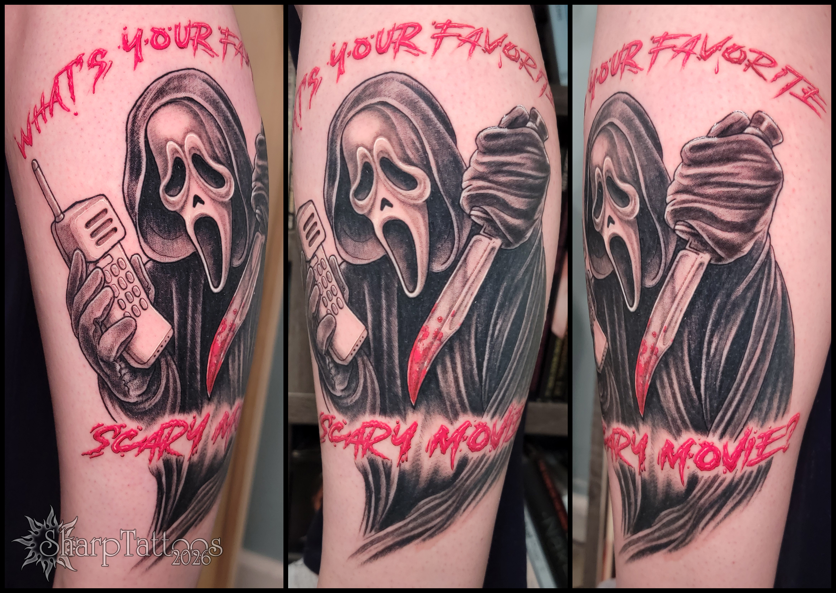 Tattoo by @sharptattoos — realism, lettering_script